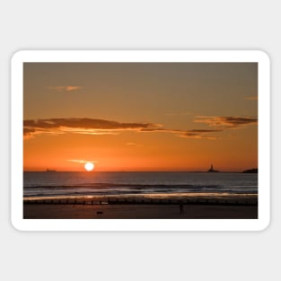 Winter sunrise in Northumberland Sticker